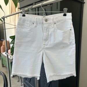 Good American White Cut Off Jean Shorts Size 4/27 Never Worn